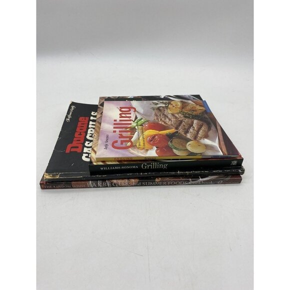Cookbooks On Barbecue Bbq - Grilling Meat Vegetables Cookbooks - Lot Of 4 HB PB - Picture 3 of 16